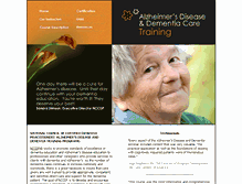 Tablet Screenshot of alzheimerstraining.org